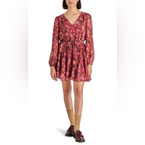 NWT Steve Madden Women’s Kara Mini Dress in Pink Multi Sz S - Picture 1 of 13